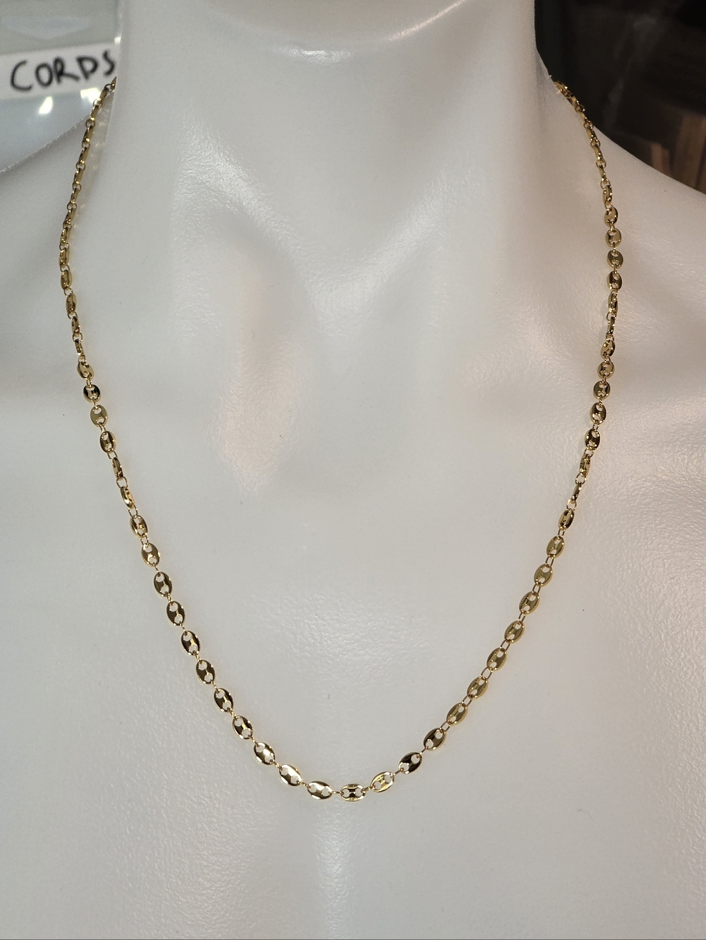 NWOT.20-Inch Gold-Tone Mariner Link Necklace. Stainless Steel!Unisex